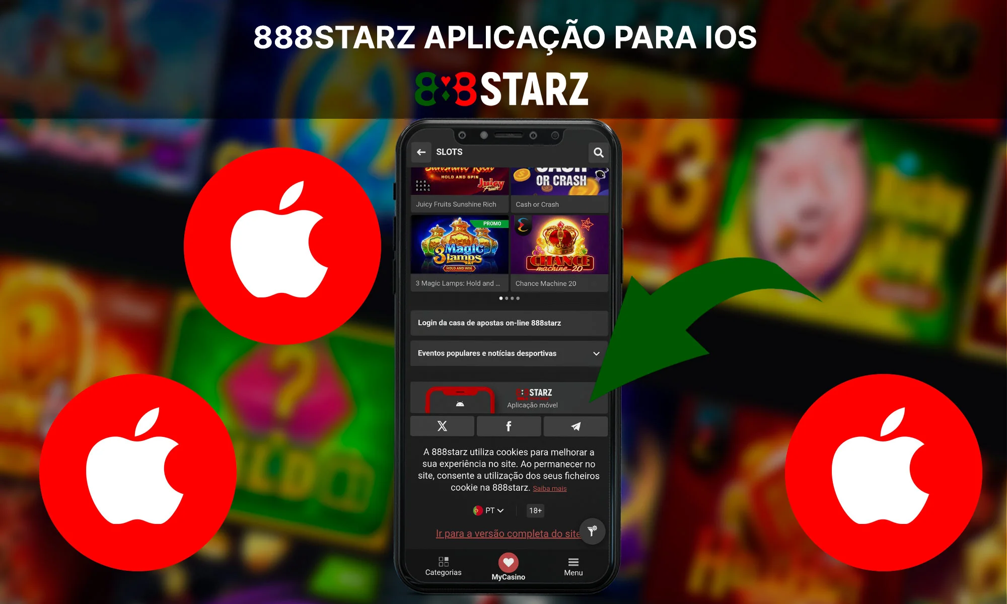 Informações sobre a aplicação 888Starz para IOS