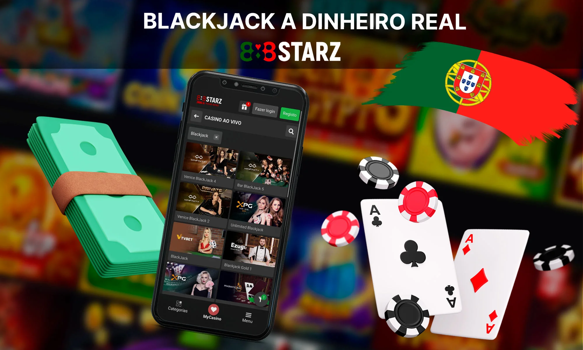 Informações sobre como começar a jogar blackjack a dinheiro real