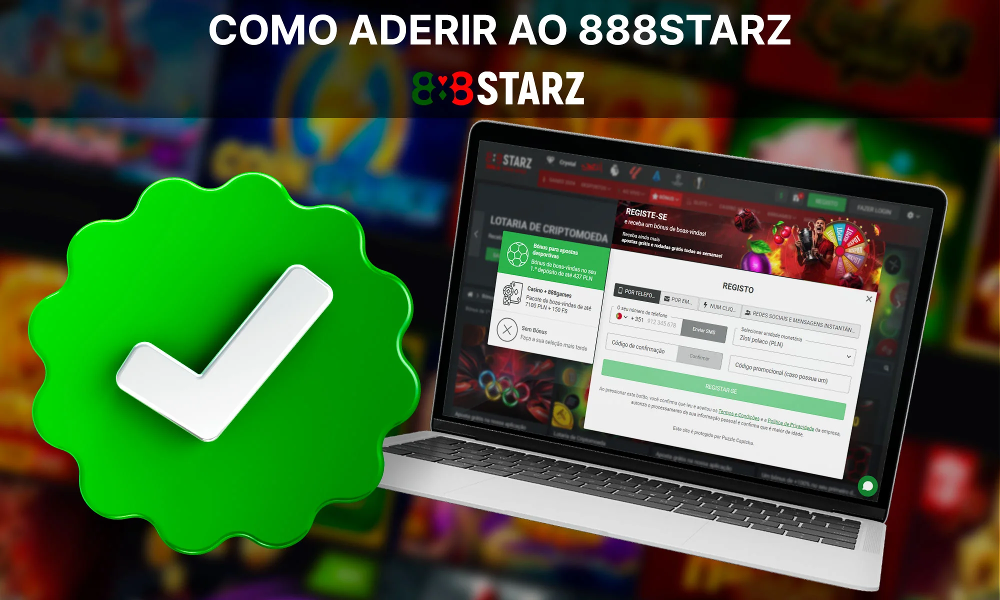 Registo no 888Starz Casino