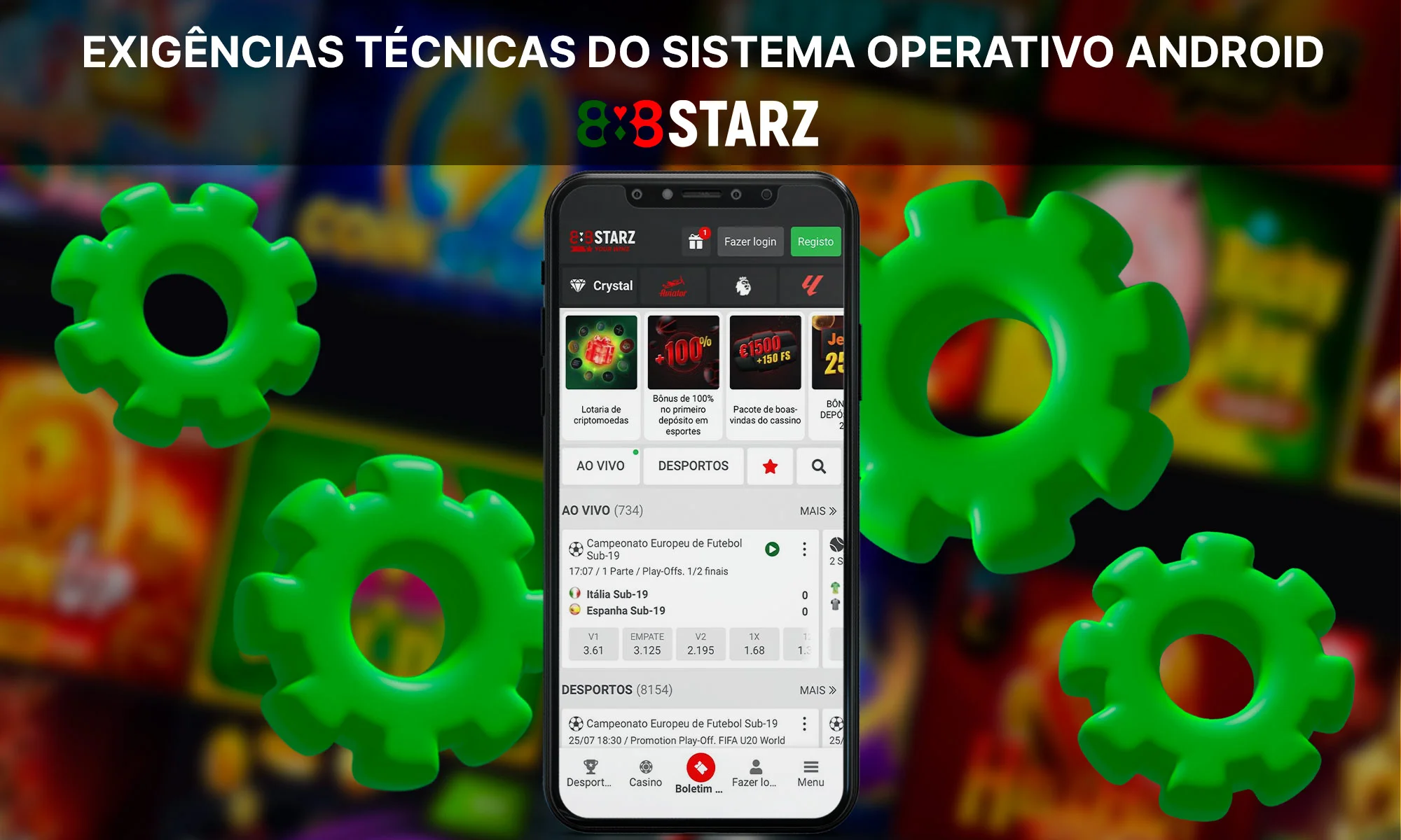 Quais são os requisitos técnicos do sistema operativo Android?