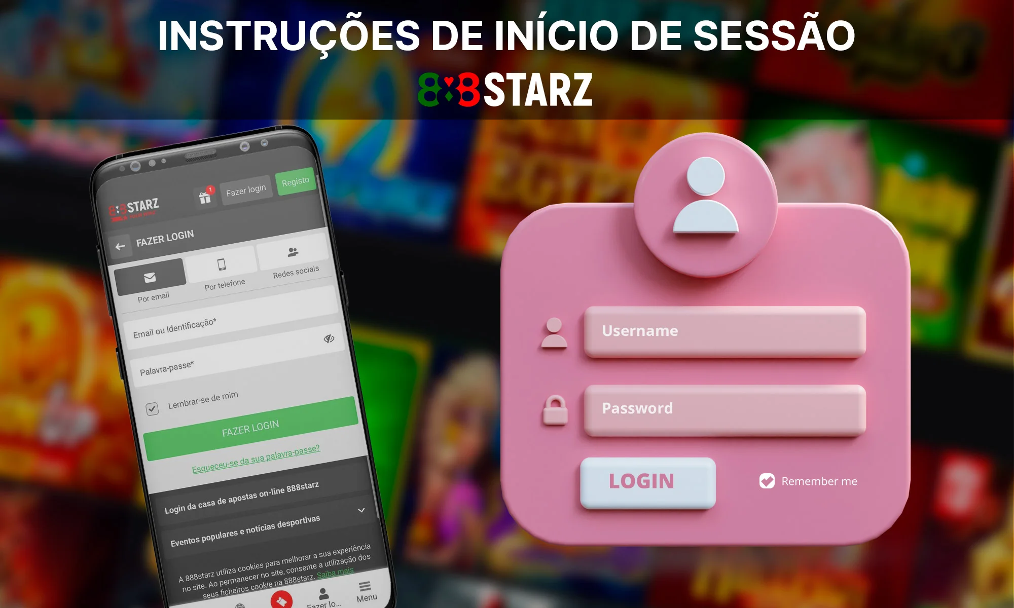 Como iniciar sessão no 888Starz