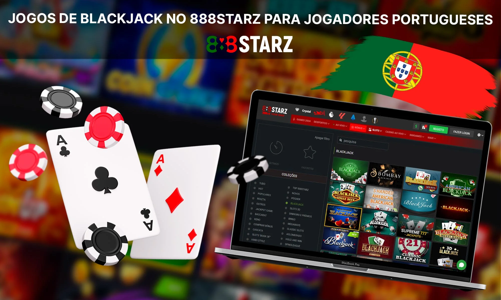 Que jogos de blackjack no 888Starz estão disponíveis para jogadores portugueses