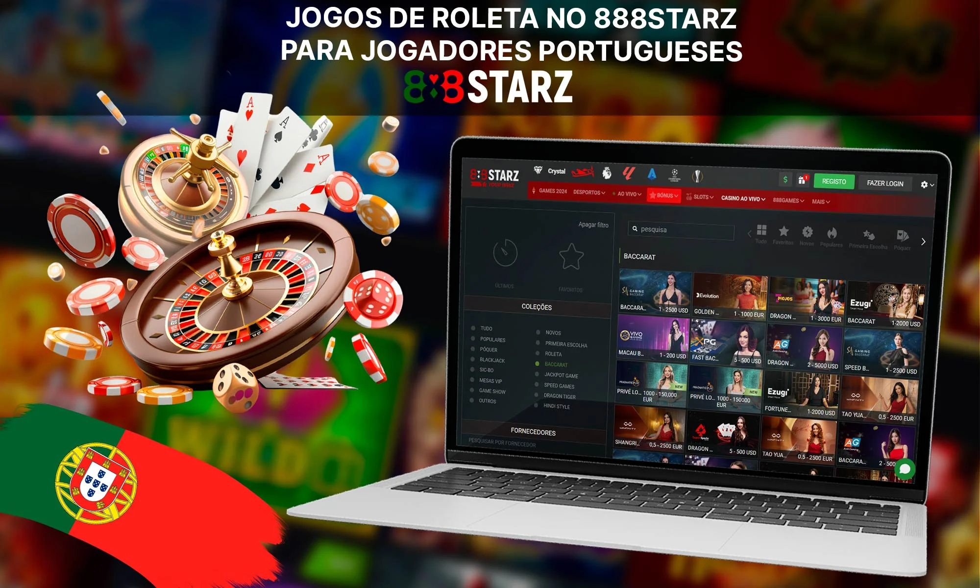 Informações sobre o jogo de roleta no 888Starz para jogadores portugueses