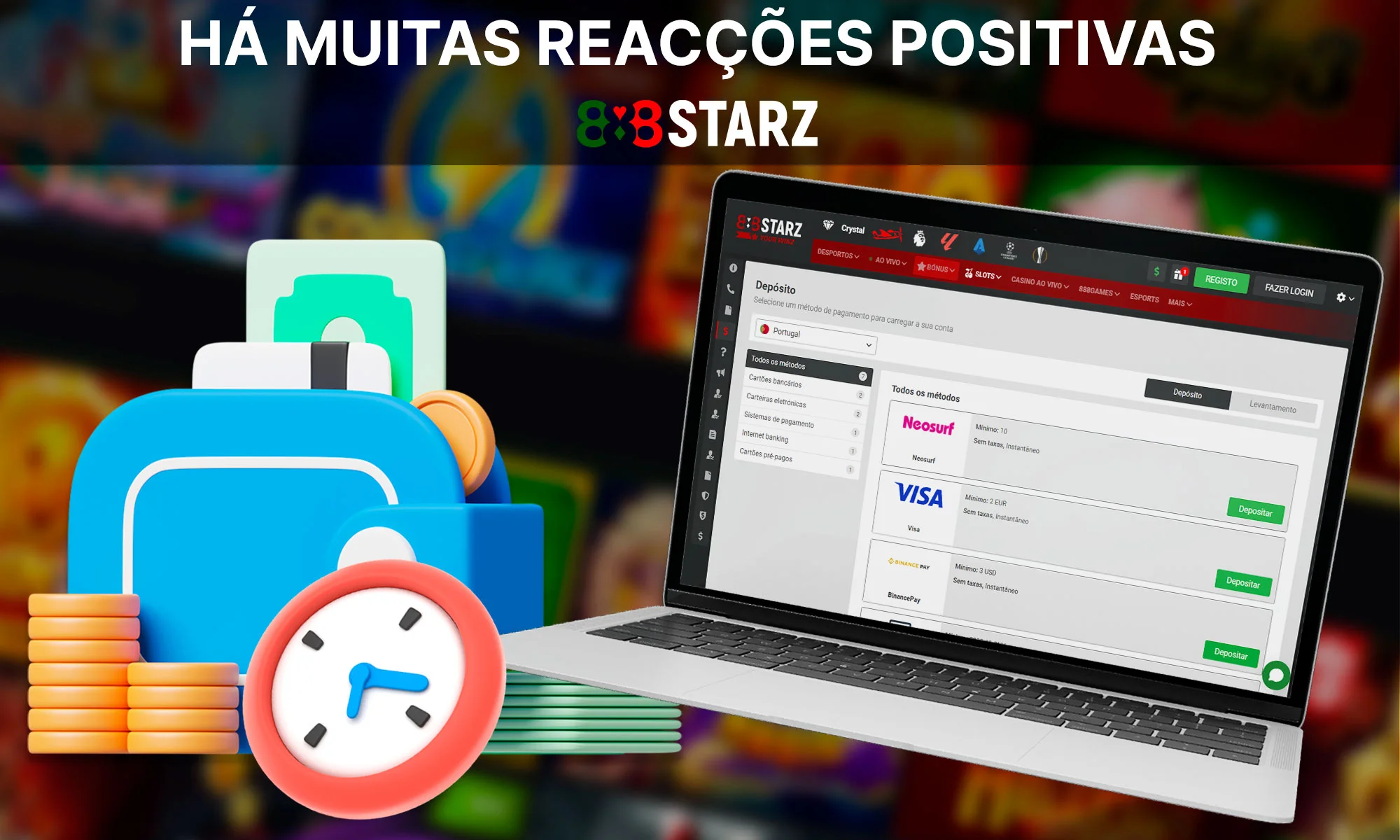 Informação de Levantamento Rápido no 888Starz Casino