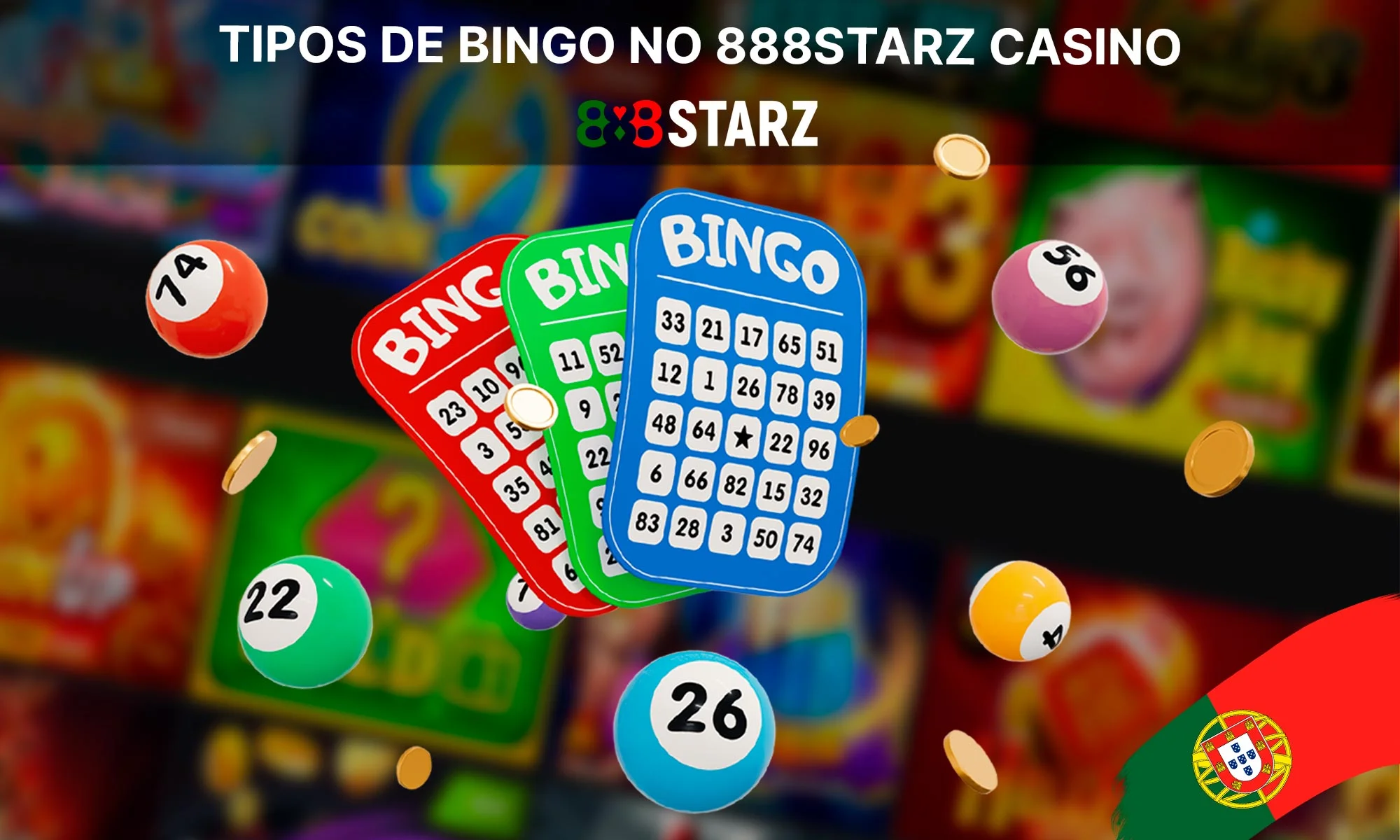 Quais são os tipos de bingo no 888Starz Casino?